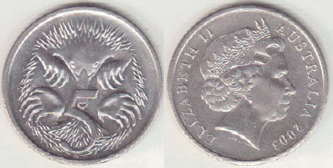 2003 Australia 5 Cents (Unc) A005040
